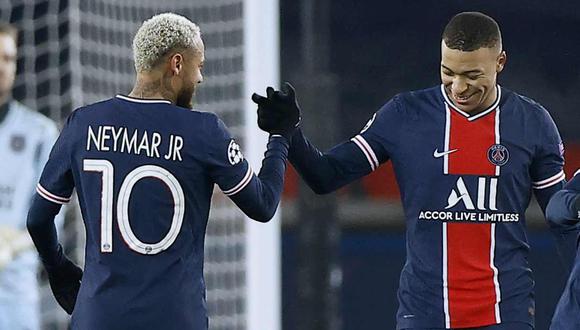 PSG negocia las renovaciones con Neymar y Kylian Mbappé. (Foto: EFE)
