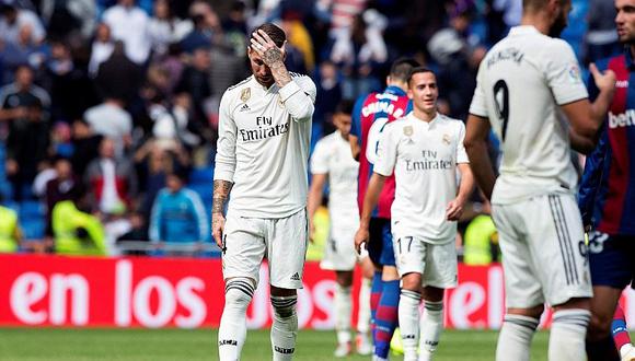Real Madrid cayó 2-1 ante Levante y marca una racha negativa en LaLiga