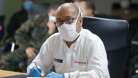 Víctor Zamora pidió a las clínicas privadas que dejen a un lado el tema de ganancias económicas y prime el tema de vidas de los ciudadanos en medio de la pandemia por coronavirus. (Foto: Minsa)