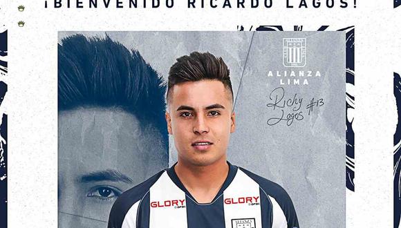 Ricardo Lagos es nuevo jugador de Alianza Lima. (Foto: @ClubALoficial)