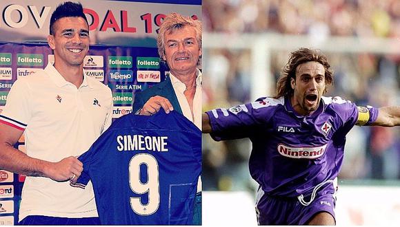 Hijo del 'Cholo' Simeone quiere imitar a Gabriel Batistuta en Fiorentina