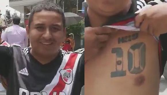 Peruano hincha de River: "Mi sueño es tomarme una foto con Messi" [VIDEO]