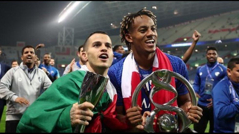 André Carrillo alcanzó su segundo título con camiseta del Al HIlal. (Foto: AFP)