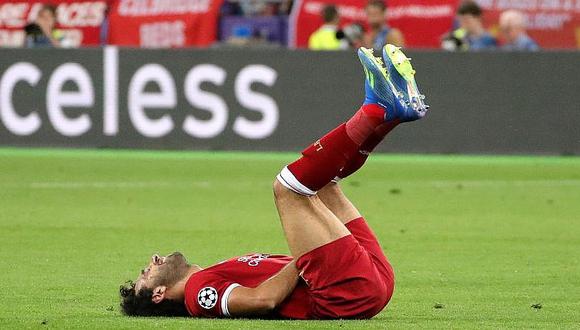 El llanto de Mohamed Salah antes de ser cambiado en Champions League