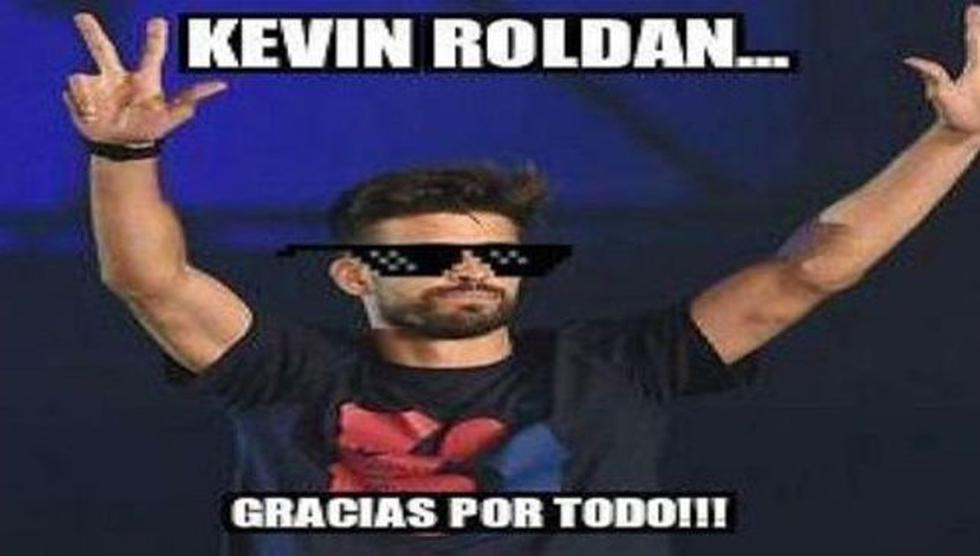 Barcelona: Gerard Piqué y los divertidos memes tras provocación a Kevin Roldán