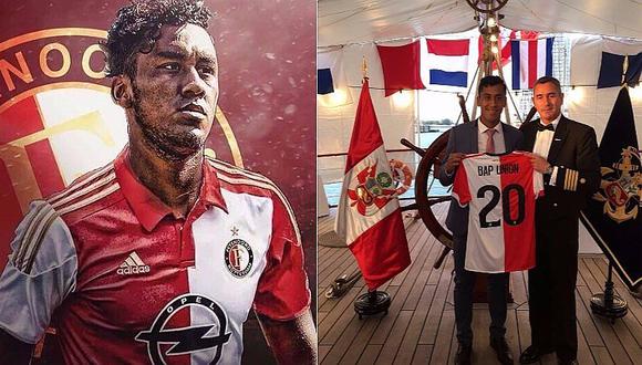 Selección peruana: Renato Tapia homenajeado en buque peruano en Rotterdam