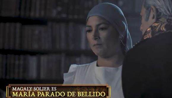 Magali Solier encarna a María Parado de Bellido en nuevo capítulo de “Los Otros Libertadores”. (Foto: Captura de video)
