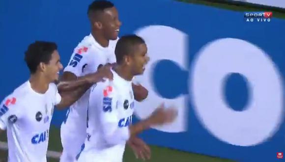 Santos vs. Sporting Cristal: brasileños abrieron así el marcador [VIDEO]