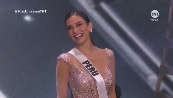 Janick Maceta y cuatro candidatas más fueron escogidas en el Top 5 del Miss Universo 2021. (Foto: Captura TNT).