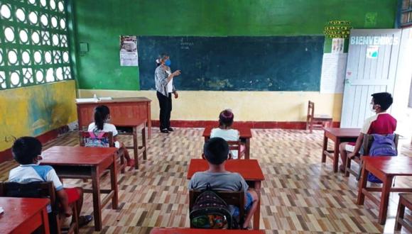 Las clases presenciales están previstas iniciar la primera quincena de marzo 2022, según informó el Minedu. Foto: Andina/referencial