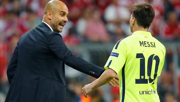 Pep Guardiola alabó a Lionel Messi y recordó su paso por Barcelona. (Foto: AFP)