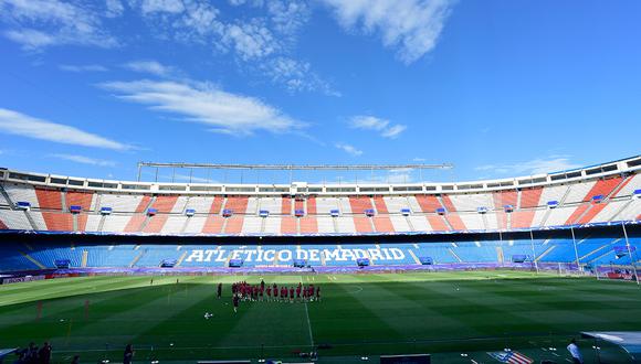 El estadio Vicente Calderón de Madrid ha sido demolido para el paso de una carretera de Madrid. (Foto: AFP)