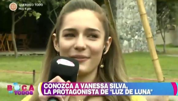 “Luz de Luna”: Vanessa Silva, protagonista de la novela, llora tras sorpresa en “En Boca de Todos”. (Foto: Captura)