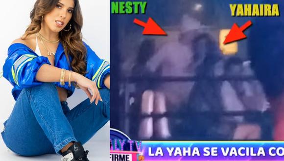 Las cámaras de "Magaly TV: La Firme" captaron a Nesty junto a Yahaira Plasencia en evento de salsa. (Foto: @yahairaplasencia/ATV).