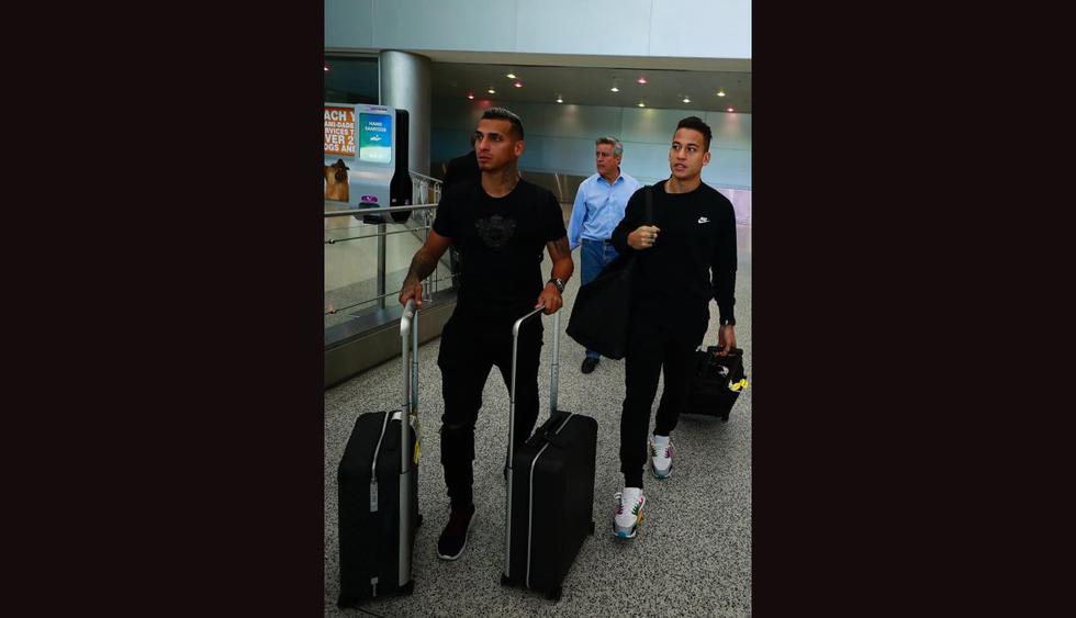 Cristian Benavente, Miguel Trauco, Sergio Peña y Renato Tapia llegaron a Estados Unidos. (Foto: Daniel Apuy - GEC)