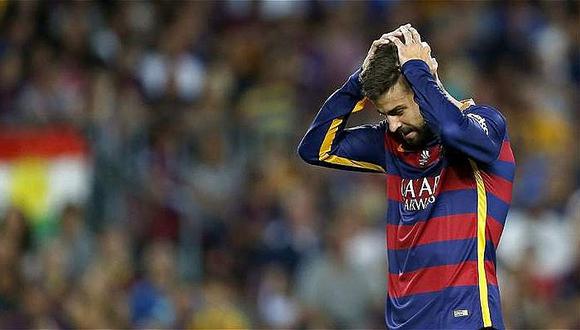 Barcelona: Gerard Piqué sería duda para enfrentar al Real Madrid