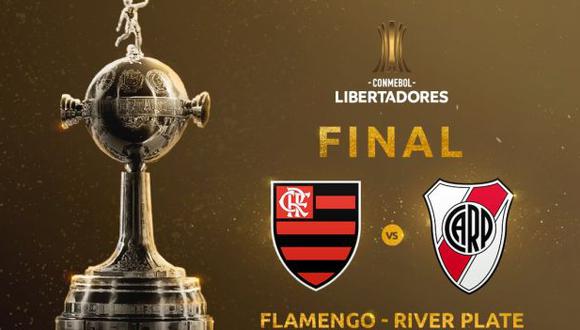 River Plate y Flamengo jugarán la final de la Copa Libertadores em Lima, el 23 de noviembre. (Foto: Conmebol Libertadores)
