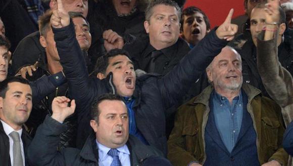 Con Maradona en la tribuna Napoli clasifica a la final de la Copa Italia [VIDEO]