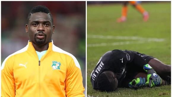 Badra Ali Sangaré, portero de Costa de Marfil, se enteró de la muerte de su padre tras jugar un partido. (Foto: EFE)
