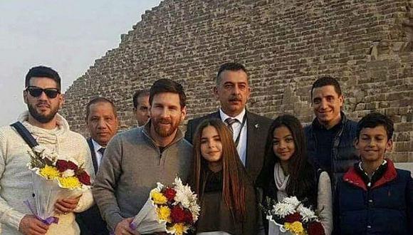 Lionel Messi visita la Gran Pirámide de Egipto (FOTOS y VIDEO)