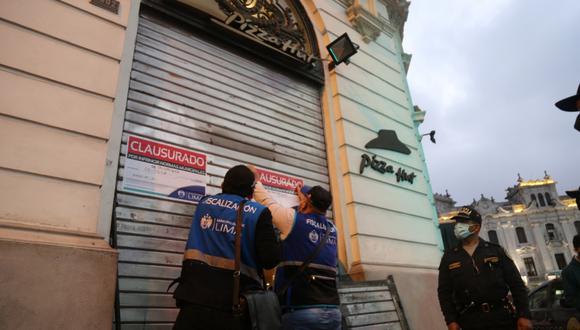 Municipalidad de Lima impuso una multa de S/8.600 a local de Pizza Hut. (Foto: Municipalidad de Lima)