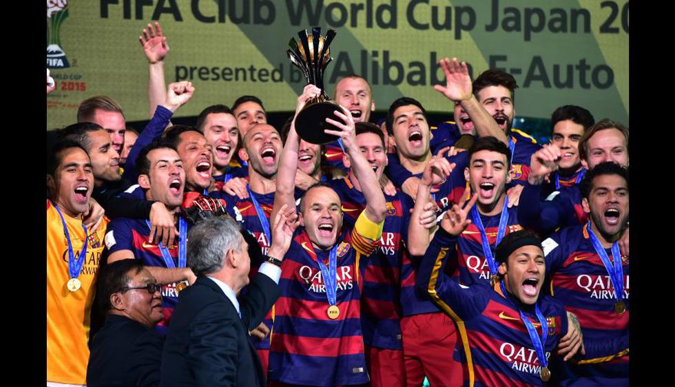2015: Barcelona campeón tras vencer 3-0 a River Plate. (Foto: AFP)