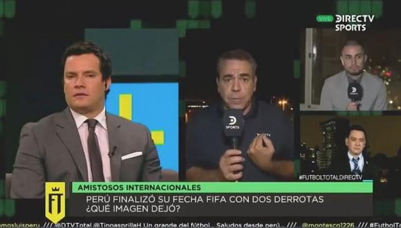 Periodistas de Directv se pelean en vivo tras analizar a Perú [VIDEO]