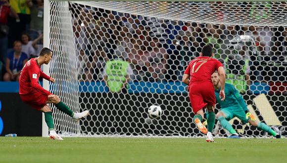 Portugal vs. España: Cristiano Ronaldo generó falta y marcó de penal