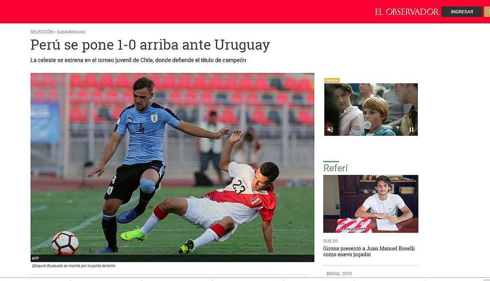 Prensa mundial sorprendida tras triunfo de la selección peruana sub 20 [FOTOS]