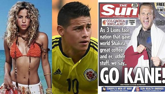 Medio de Inglaterra asocia a Colombia con Shakira, el café y otras sustancias previo a duelo mundialista