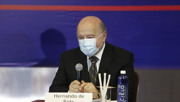 Hernando de Soto fue confirmado como candidato presidencial de Avanza País para las Elecciones Generales del 2021. (Foto: GEC)