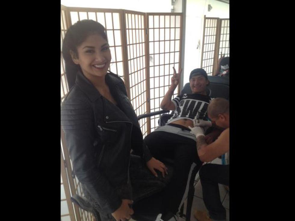 Hernán Hinostroza se tatúa nombre de su musa de Esto es Guerra