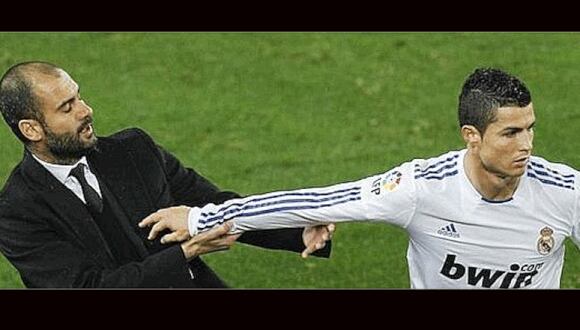 Así empujó Cristiano Ronaldo a Guardiola 