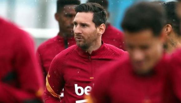 Lionel Messi se sumó a los entrenamientos colectivos del Barcelona. (Foto: FC Barcelona)