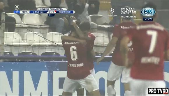 Alianza Lima vs. Independiente: Rigoni abrió el marcador [VIDEO]