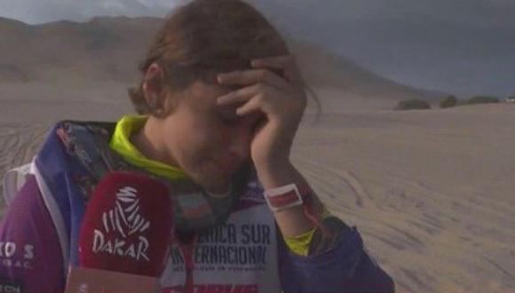 Dakar 2019: Gianna Velarde quedó fuera y rompió en llanto | VIDEO