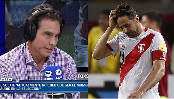 'Chemo' del Solar: "No es el momento de Pizarro en la selección peruana"