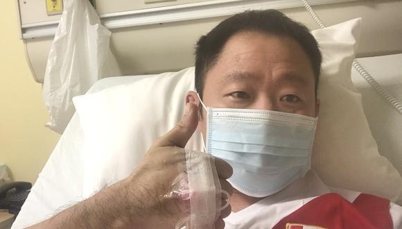El hermano de la candidata a la presidencia, Keiko Fujimori se viene recuperando tras contagiarse de coronavirus. (Foto: Twitter Kenji)