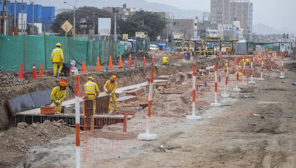 Los trabajos se realizan en ambos sentidos de la avenida Universitaria, en el tramo comprendido entre las avenidas 22 de Agosto y Los Incas, en Comas. . (Foto: Municipalidad de Lima)