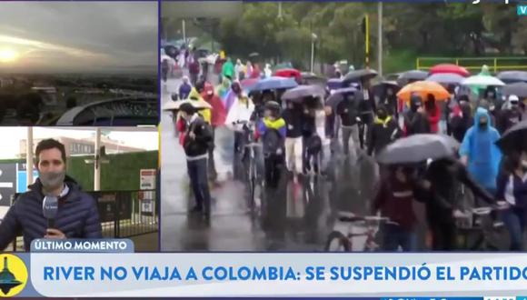 El equipo de River Plate no viajó a Colombia por las constantes protestas y paros nacionales en todo el pueblo ‘cafetero’