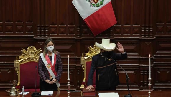 El presidente Pedro Castillo afirmó que la lucha contra la pandemia del COVID-19 será su principal objetivo. (Foto: Congreso de la República)