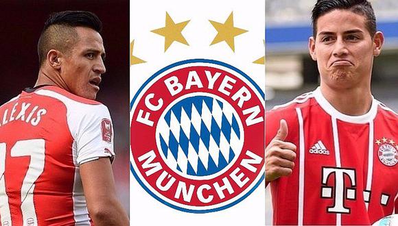 Bayern Múnich descarta fichaje de Alexis Sánchez por llegada de James