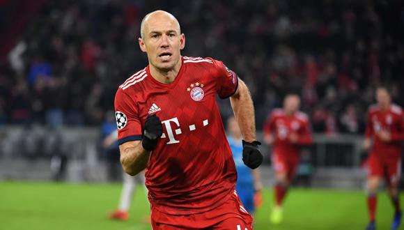 Arjen Robben se retiró del fútbol el año 2019 jugando por el Bayern Munich. (AFP)