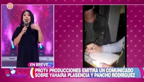 Tula Rodríguez indignada con Yahaira Plasencia: “Es una pena y vergüenza”. (Foto: captura de video)