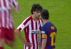 Barcelona vs. Atlético de Madrid: Lionel Messi y Joao Félix se encararon durante la semi de Supercopa de España [VIDEO]