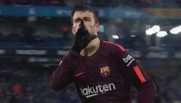 Barcelona vs. Espanyol: Gerard Piqué anota y manda a callar a hinchas
