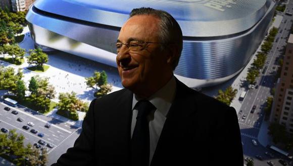 Florentino Pérez dio positivo por coronavirus, anunció Real Madrid este martes. (Foto: AFP)