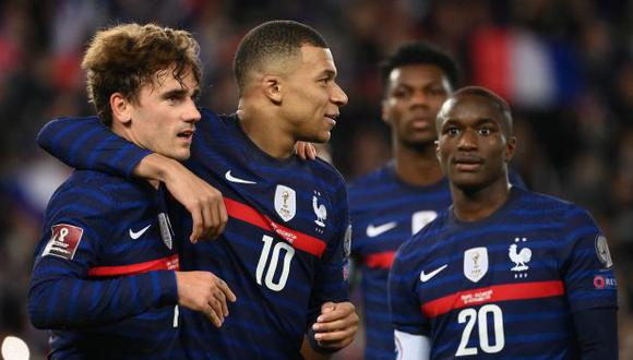 Francia aplastó a Kazajistán y clasificó al Mundial Qatar 2022. (Foto: AFP)
