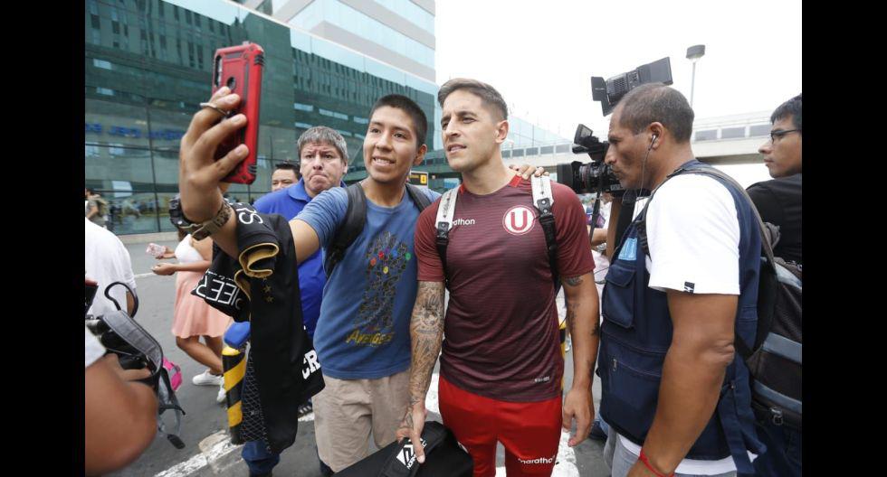 Las postales de la llegada de Universitario de Deportes a Lima tras eliminación de la Copa Libertadores 2020. (Foto: Violeta Ayasta / GEC)