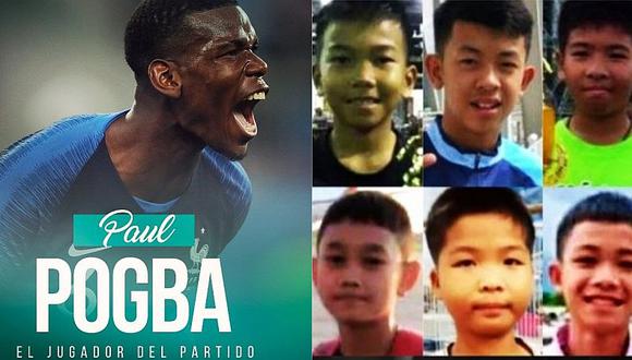 Mundial Rusia 2018: Paul Pogba dedica triunfo de Francia a niños tailandeses